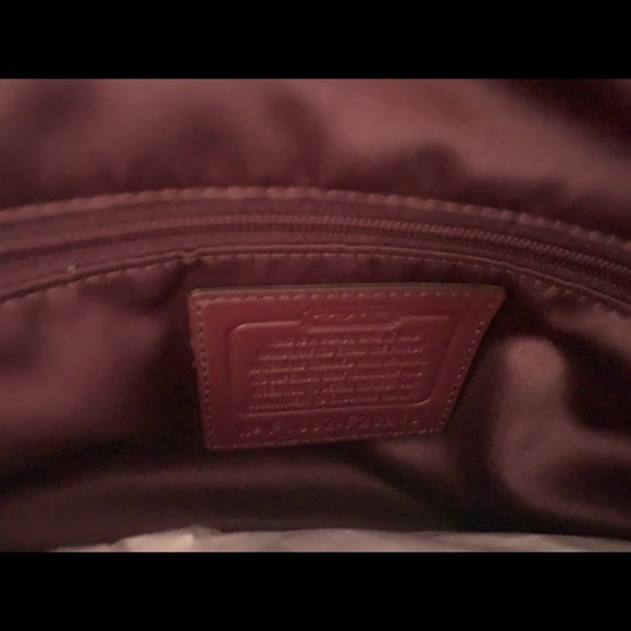 Coach Handbag - Dark Red - Picture 4 of 4